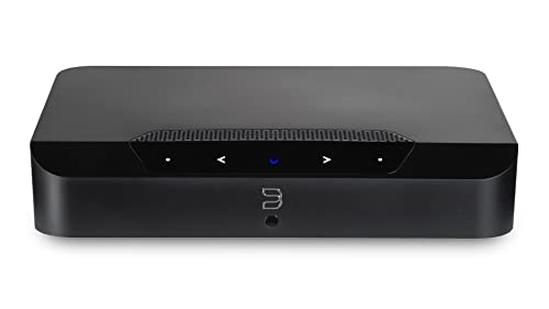 Bluesound Powernode Edge kompakter kabelloser hochauflösender Multiroom Musik-Streamer - Schwarz