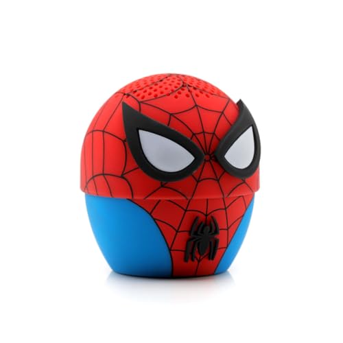 Bitty Boomers Marvel Bluetooth-Lautsprecher, Spiderman 2-Zoll-Hochlautsprecher, Bluetooth 5, kabelloses Stereoerlebnis, rot