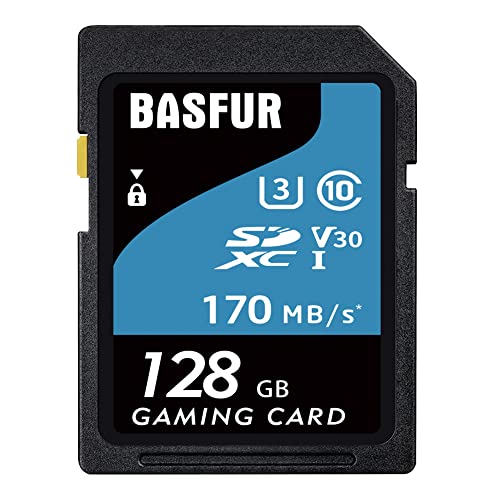 Basfur SD-Speicherkarte, 128 GB, geeignet für Handys, Computer, Drohnen und andere Android-Geräte, Hochgeschwindigkeitsübertragung 170 MB/s, A2 U3 V30