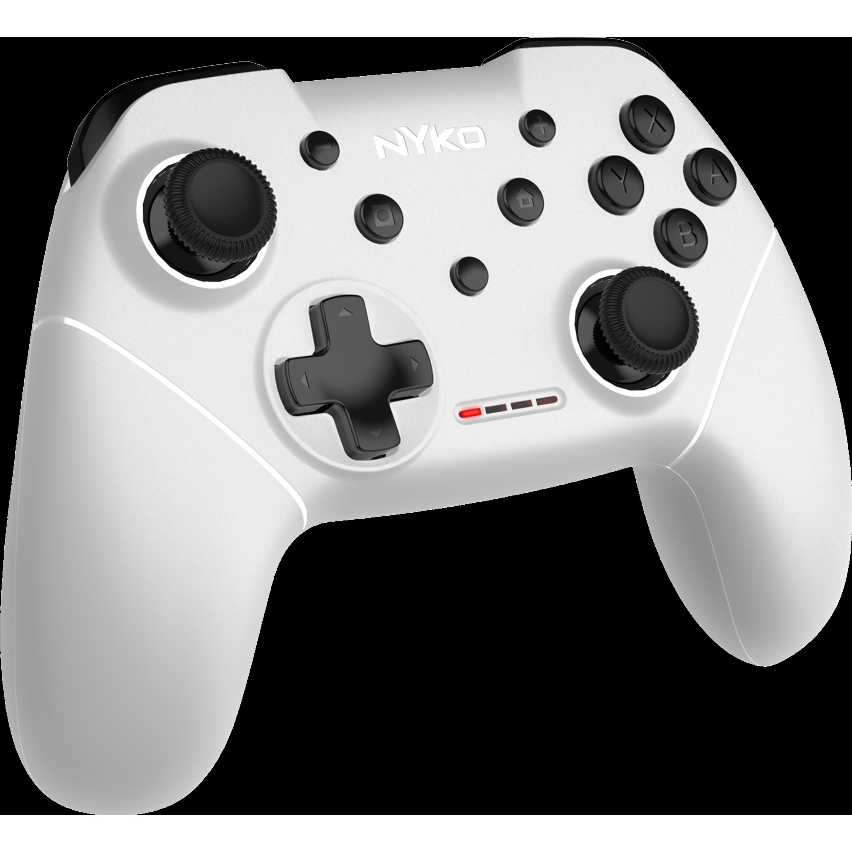Nyko Mini Wireless Core Controller, kabelloser Gaming-Controller in Weiß für Nintendo Switch, kompakt und ergonomisch