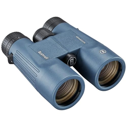 Bushnell - H2O 2 - Fernglas - 10x42 Dunkelblaues - Voll multivergütetes - Wasserdicht/Beschlagfrei - Drehbare Augenmuscheln - Wassersport - Bootfahren - 150142R