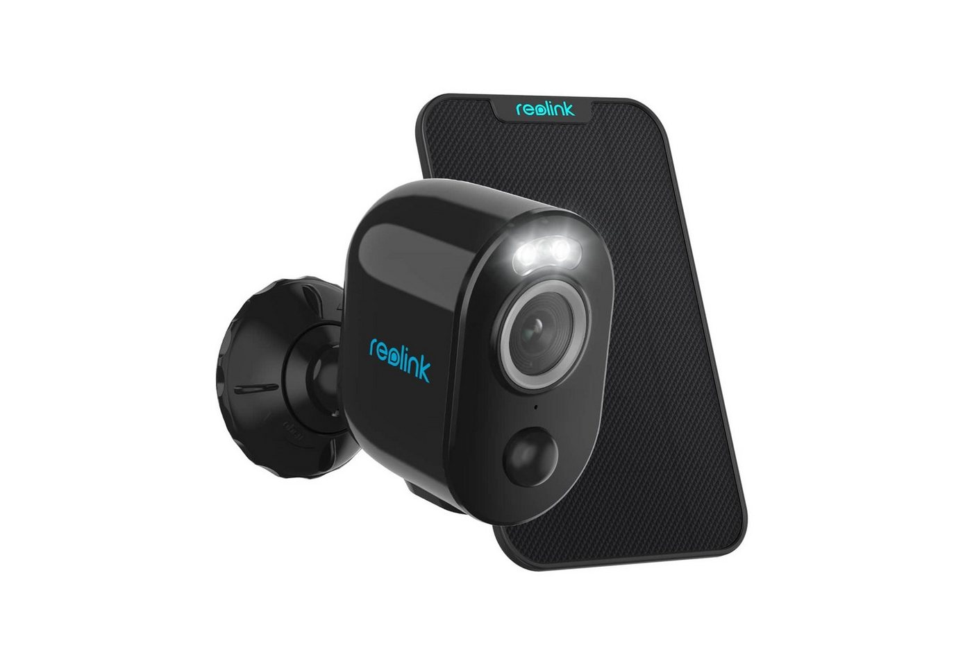 Reolink Argus 3 Pro+SP 4MP Akku- oder solarbetrieben WLAN IP Überwachungskamera (Außenbereich, Personen- und Autoerkennung, Spotlight)