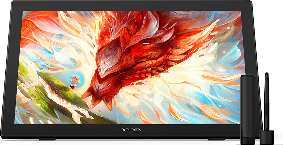 XP-Pen Artist 24 Grafiktablett mit Display 23,8 Zoll, Pen Display 127% sRGB, Neigungserkennung - Schwarz