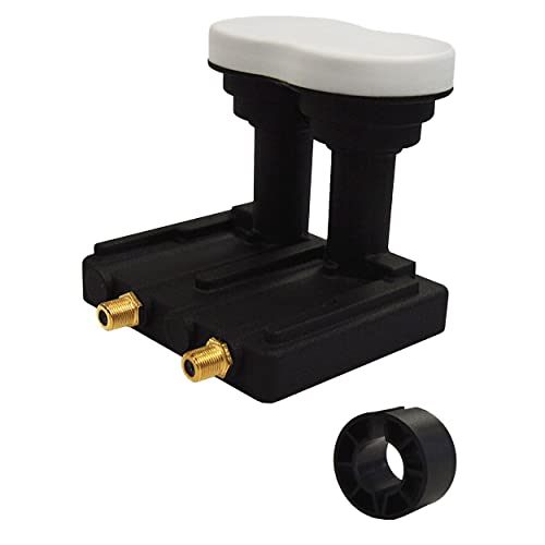 Premium X Monoblock Twin PXMB-3T LNB 0,1dB für Astra 19,2° & Eutelsat 16°, wasserdicht, kompatibel mit 80-85cm Satellitenschüsseln für bis zu 2 Teilnehmer