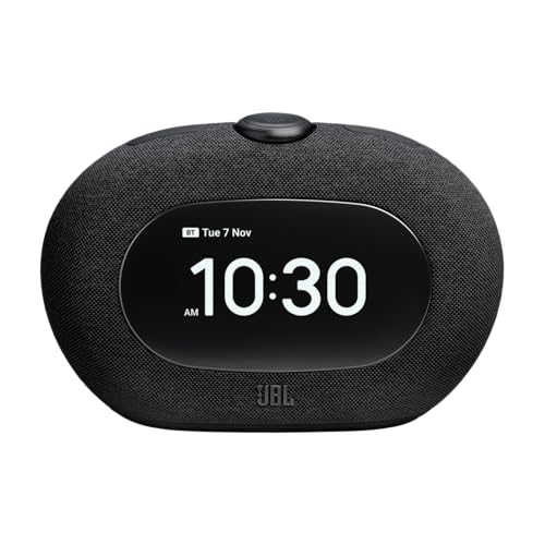 JBL Horizon 3, Bluetooth-Radiowecker mit DAB/DAB+/UKW, 5W, USB-C-Ladeanschluss, sanftes Umgebungslicht