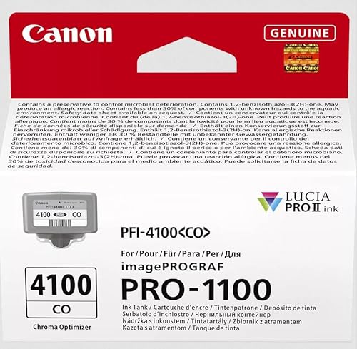 Canon PFI-4100 CO, Druckerpatrone mit 80 ml Chroma Optimizer für LUCIA PRO II-Technologie