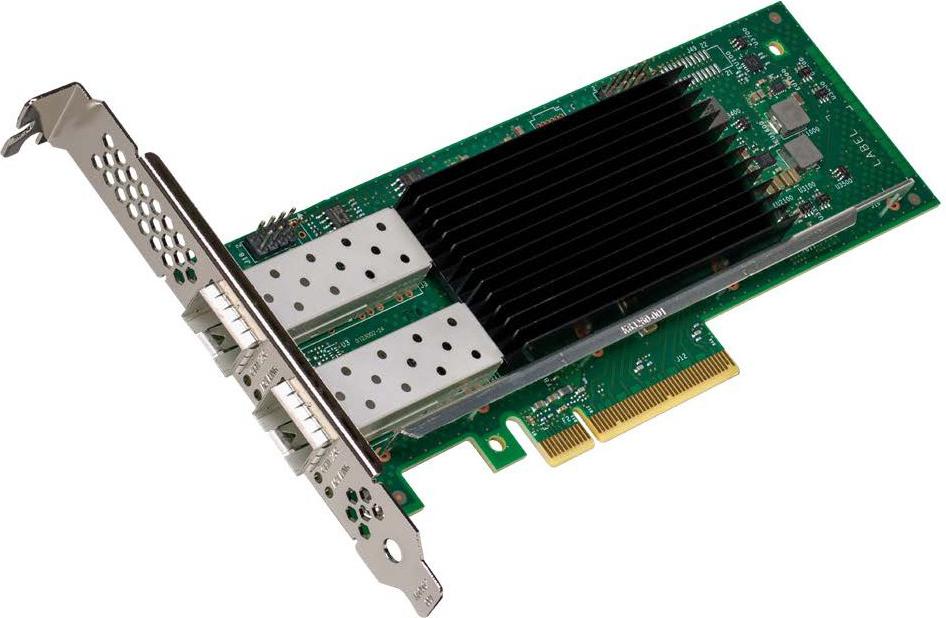 Lenovo ISG ThinkSystem Intel E810-DA2 10/25GbE SFP28 2-port PCIe Ethernet Adapter (Mini PCI Express), Netzwerkkarte, Grün, Schwarz, Silber, Hohe Übertragungsgeschwindigkeiten