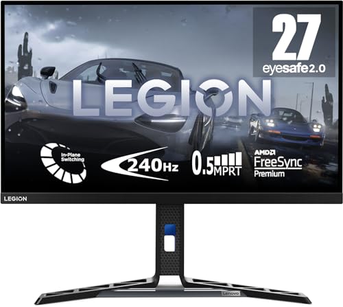 Lenovo Legion Y27f-30 | 27" Full HD Gaming Monitor | 240Hz | 0,5ms Reaktionszeit | AMD FreeSync Premium | integr. Lautsprecher | schwarz