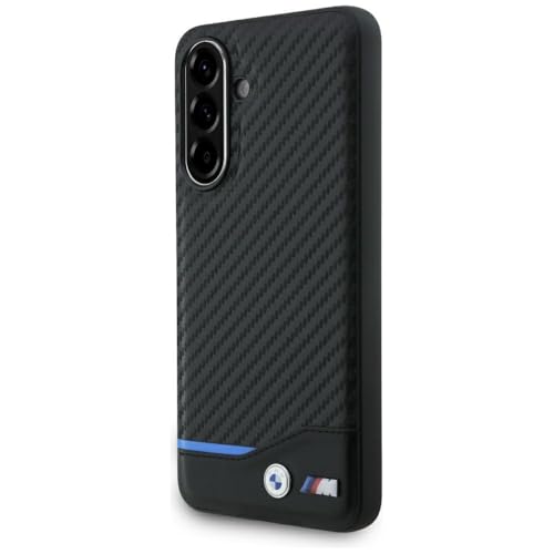 CG MOBILE BMW M Carbon Hülle für Samsung Galaxy A56, Öko-Leder und Carbongewebe, schwarz