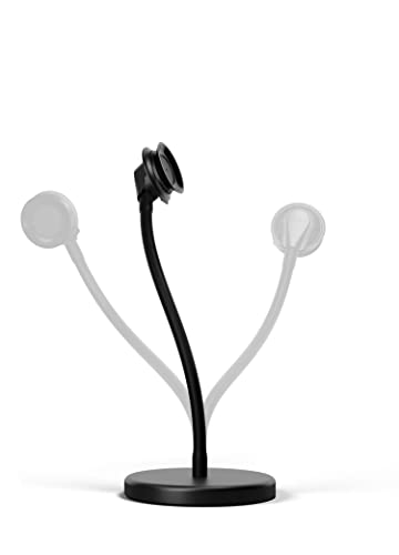 Fidlock Vacuum Flex Desk Base, Vakuum-magnetische Smartphone-Halterung mit flexibler Armverstellung, Schwarz