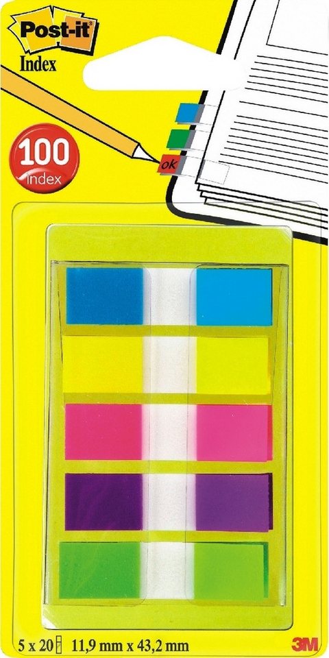Post-it Notes Index Mini, beschriftbare und selbsthaftende ...