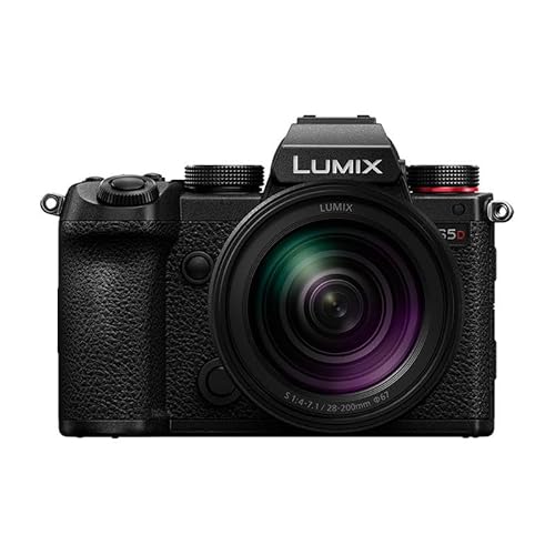 Panasonic LUMIX S5D + Objectif 28-200mm f/4.0-7.1 Macro, 24.2 MP, schwarz