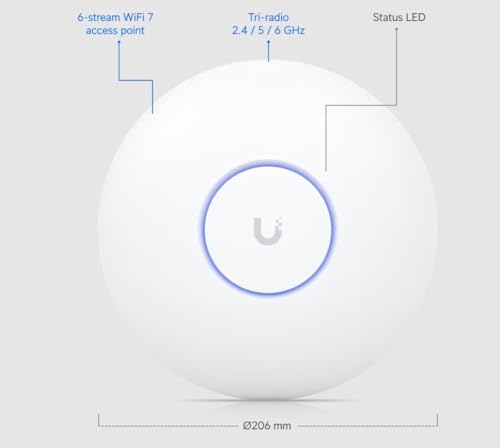 Ubiquiti Networks UniFi AP U7-PRO WiFi7 5-Pack, Access-Points für WLAN 7 Technologie, weiß