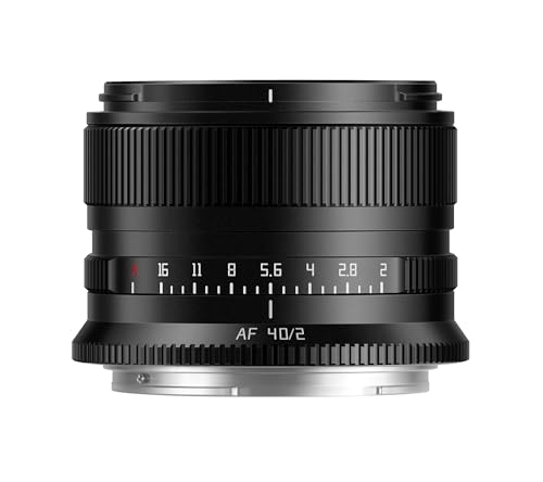 TTArtisan Autofokus 40 mm F2.0, Vollformat-Prime-Objektiv mit metallischem Gehäuse, kompatibel mit Nikon Z, schwarz