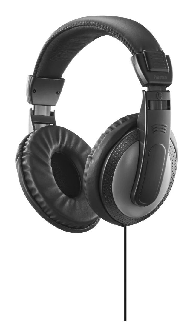 Hama ShellTV II, Kabelgebundene Over-Ear Kopfhörer mit 6m Kabel, Schwarz