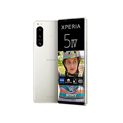 Sony Xperia 5 IV (5G Smartphone, 6,1 Zoll, 4K HDR 120 Hz OLED-Display, Dreifach-Kamera mit optischem Zoom (ZEISS T*), 3,5-mm-Audio, Dual SIM) 24+12 Monate Garantie  Ecruweiß