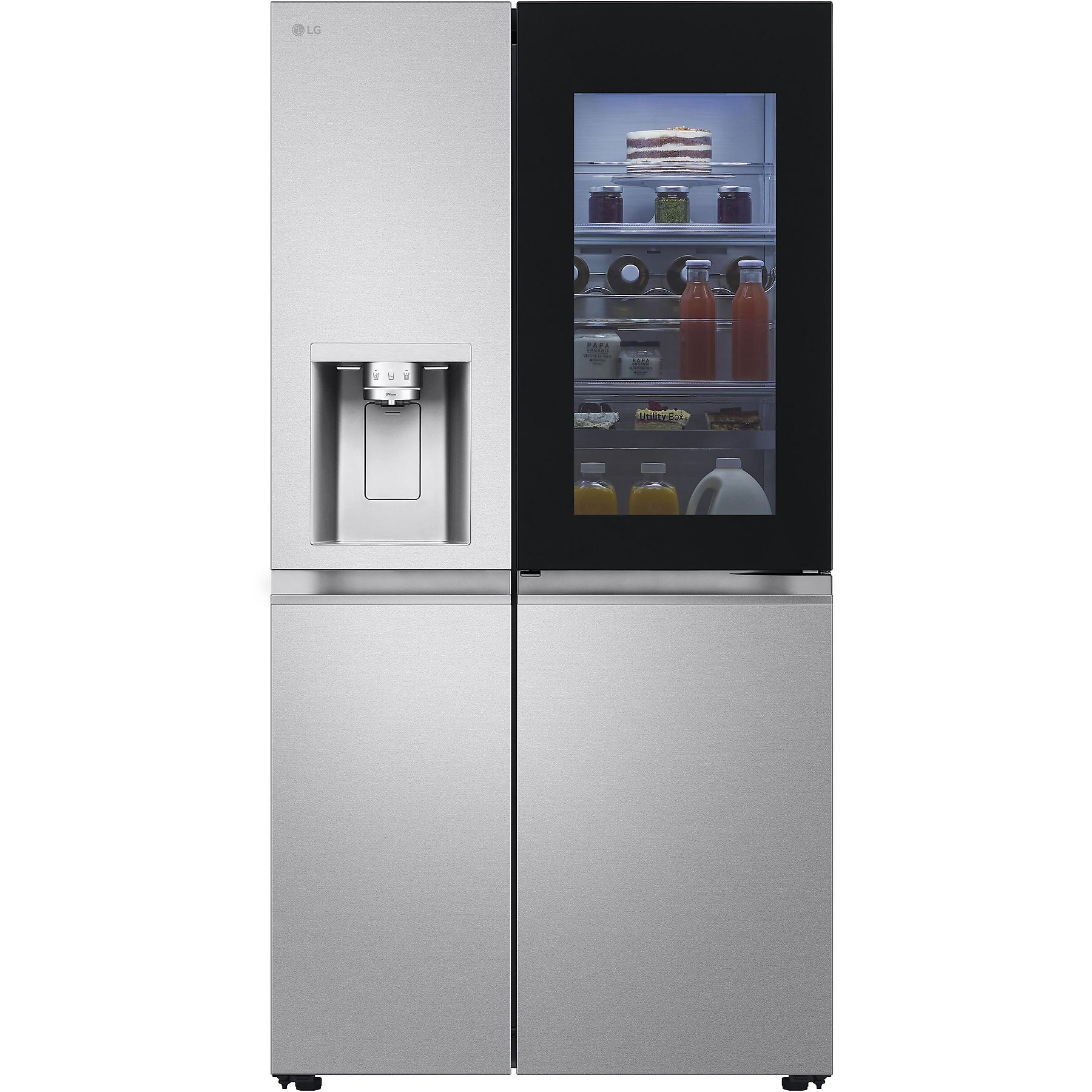 LG GSXE91MBAD X-Serie Side-by-Side Kühlschrank, 628 l, Metal Sorbet, Smart, No-Frost, Energieklasse E, 179 cm hoch