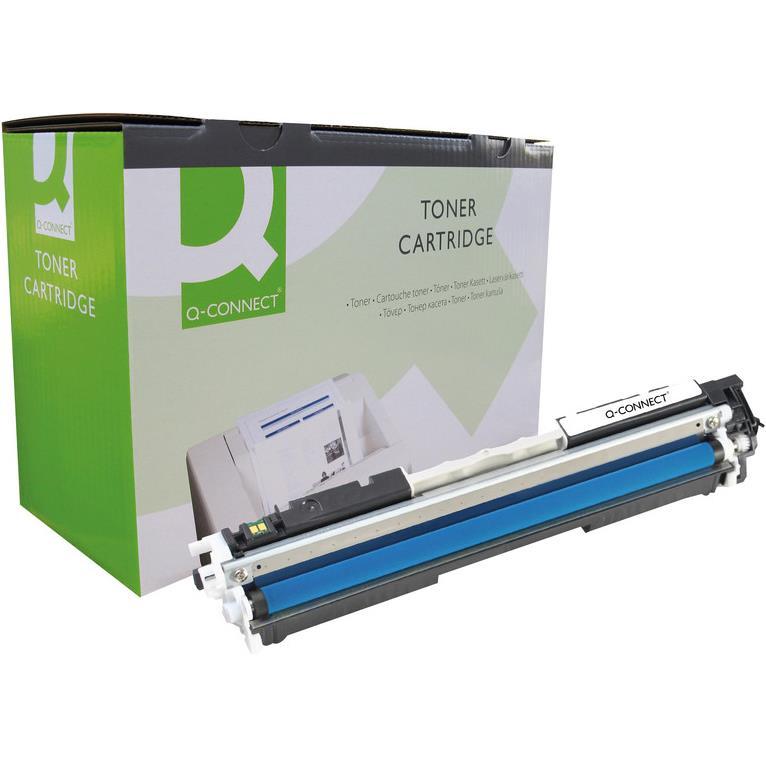 Q-Connect 126A, Lasertoner in Cyan für HP Color LaserJet Pro, Reichweite bis 1000 Seiten