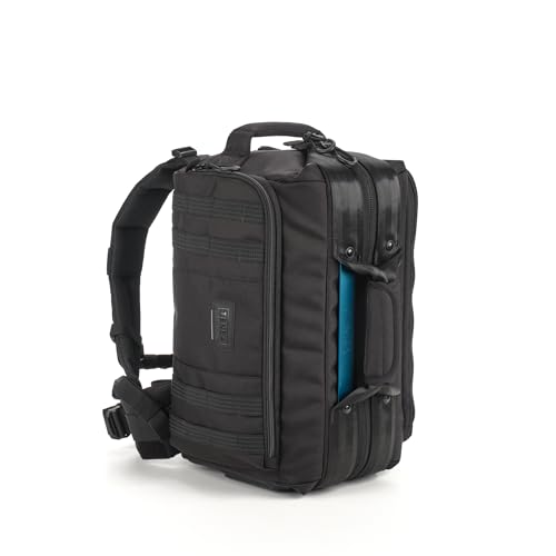 Tenba Cineluxe V2 Family, Schwarz, v2 Backpack 21, Kameratasche für professionelle Camcorder und Cinema-Kameras bis 46 cm, mit schneller Öffnung und Bluetooth-Tracker-Fach