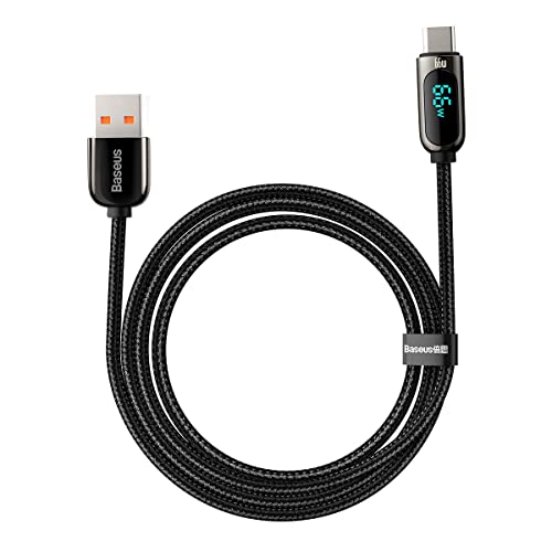 Baseus Displaykabel USB auf Typ-C, 66 W, 1 m (schwarz)