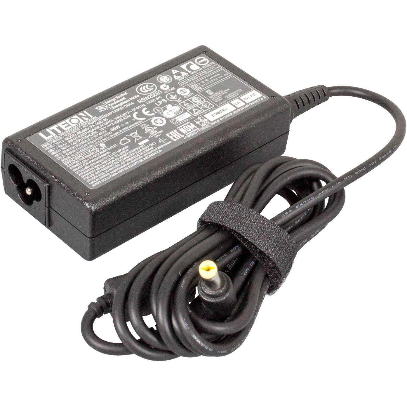 Acer AC Adapter (65W 19V 3P), Notebook Netzteil für Laptops, 65 W, Schwarz