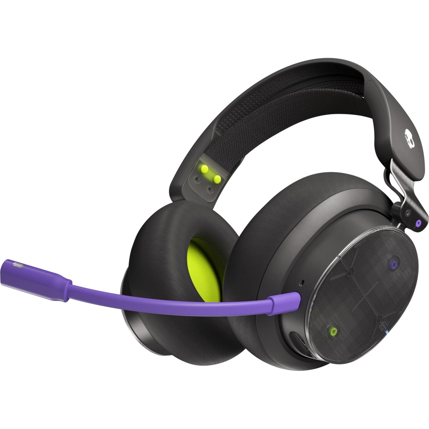 Skullcandy PLYR Wireless Gaming Headset, Multi-Plattform, kabellos mit Bluetooth 5.2, Schwarz