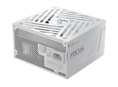 Seasonic Focus GX-750 White ATX3 2024, 750 W, 80+ Gold, Full-Modular, Leise und Effizient, 10 Jahre Garantie, Gaming-Netzteil