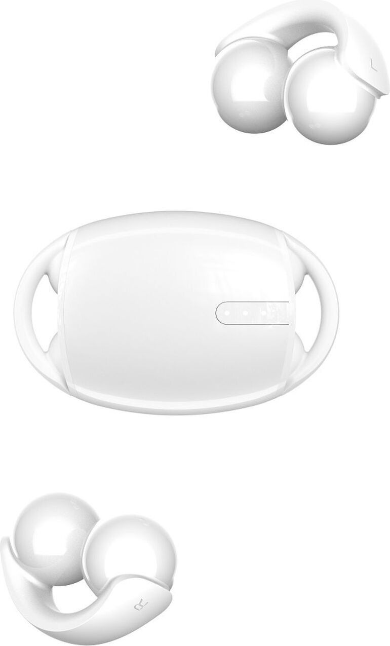 Devia Smart M5 Bluetooth 5.3 OWS Over-Ear-Kopfhörer mit Ladebox Weiß