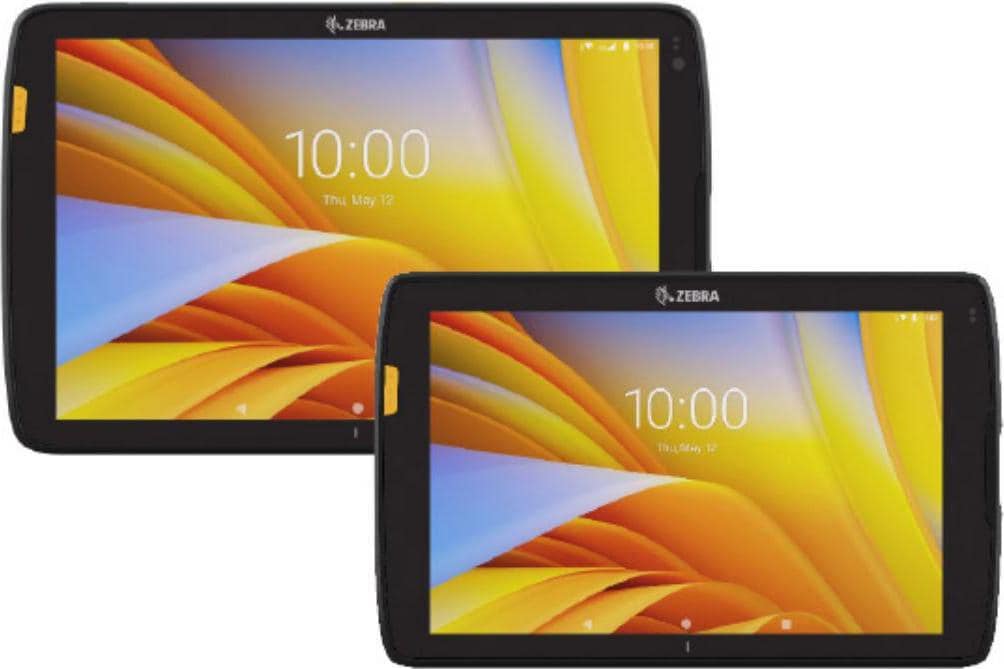 Zebra ET40, 8", WIFI6, SE4100 (5G, 8", 64 GB, Schwarz), Robustes Tablet mit Barcodeleser, Schwarz