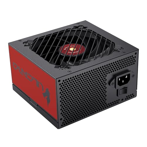 Mars Gaming MPVU750SI, ATX Netzteil 750W, 80 Plus Silver, +87% Effizienz, AI2-RPM, aktive PFC, japanische Kondensatoren, Rot