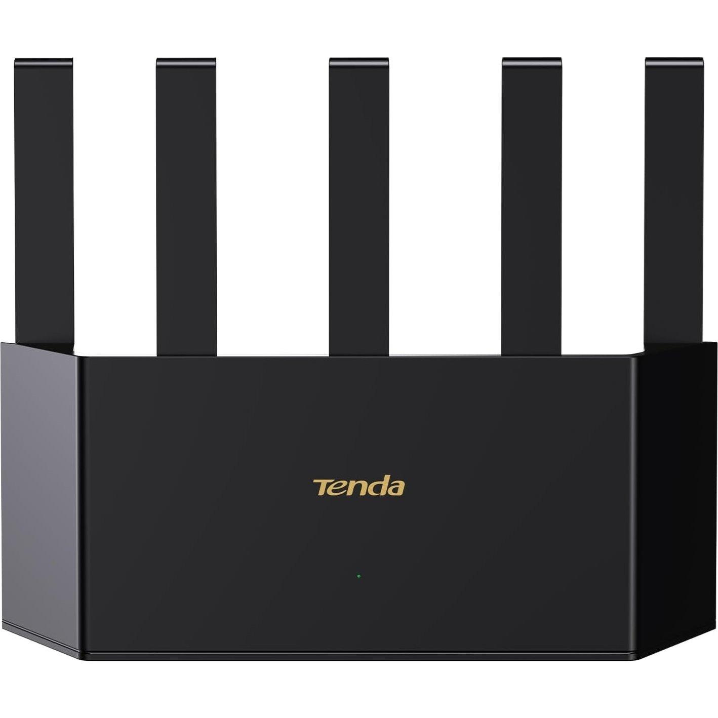Tenda WRL Router 3000Mbps Dual Band TX12L Pro, Wi-Fi 6, fünf Antennen, Schwarz
