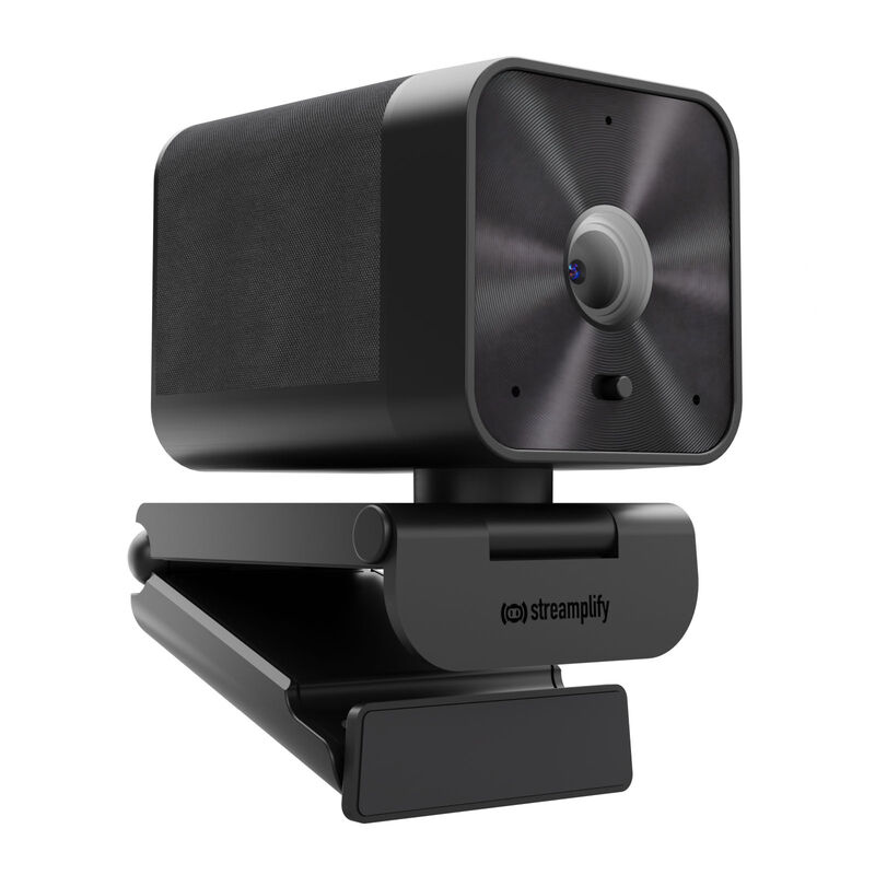 streamplify Streamplify CAM G, QHD Webcam mit Dual-Mikrofonen, automatischer Fokus- und Lichtanpassung, schwenk- und neigbar