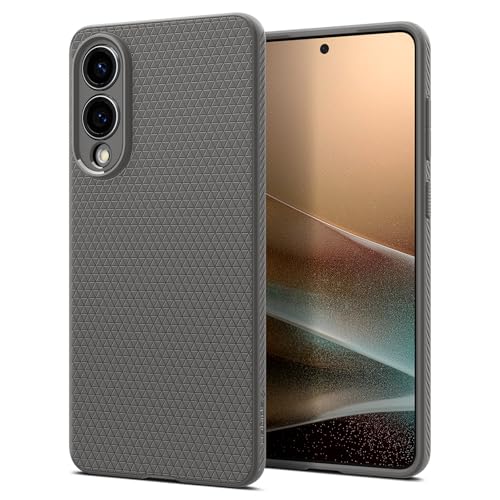 Spigen Liquid Air Hülle Kompatibel mit Samsung Galaxy S25 Edge, TPU Schutz mit Air Cushion Technologie, Marble Gray