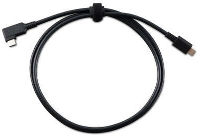 Wacom USB-C to C Cable 1.0M, schwarzes Handykabel mit geradem und abgewinkeltem Anschluss