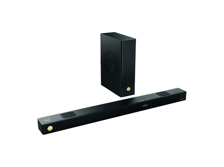 PEAQ PEB 512-RW, Soundbar mit 200 Watt RMS, drahtlosem Subwoofer und Bluetooth 5.3, Schwarz
