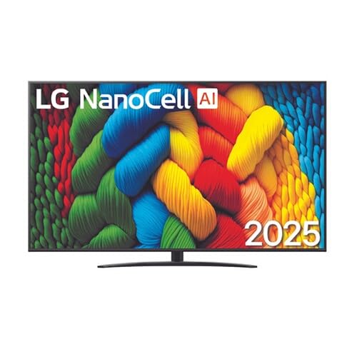 LG 86NANO81A6A, 86 Zoll 4K NanoCell Smart TV mit AI, WebOS 25, Dolby Digital Plus, Alexa/Google Assistant, Schwarz