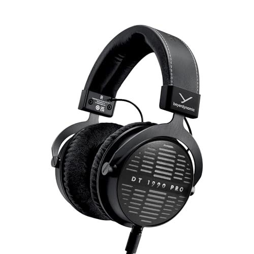 beyerdynamic DT 1990 PRO MKII Premium-Tesla-Studiokopfhörer, Offen mit verbessertem TESLA.45-Treiber, Schwarz