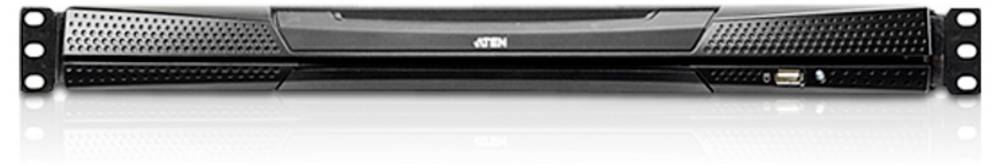 ATEN KL1516AM GB KVM-Umschalter mit 17-Zoll LCD-Monitor, USB/PS/2, bis zu 1920 x 1200 Pixel, RJ-45-Buchsen