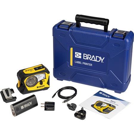 Brady M211-Etikettendrucker-Kit, mobiler Thermotransfer-Drucker mit 203 dpi, Bluetooth und Zubehör