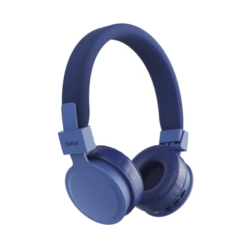 Hama Freedom Lit III, Bluetooth On-Ear Kopfhörer faltbar mit Mikrofon und Sprachsteuerung, blau