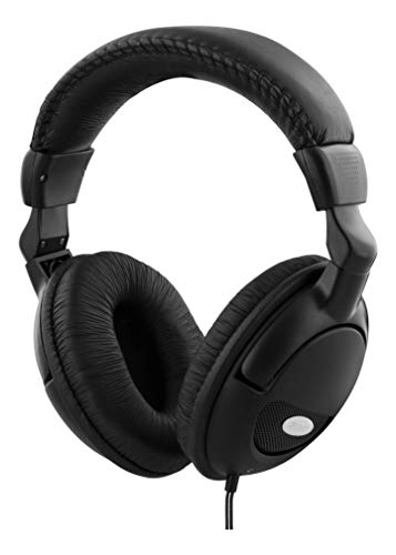 Deltaco HL-8, Kabelgebundene On-Ear Kopfhörer mit drehbaren Hörmuscheln, Schwarz