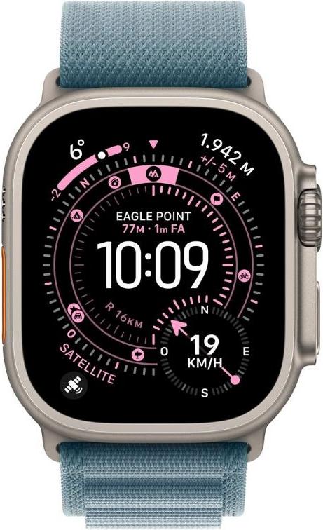 Apple Watch Ultra 3, Smartwatch mit OLED-Display, 64 GB, WLAN, GPS, 42 Stunden Akku, 61,6 g