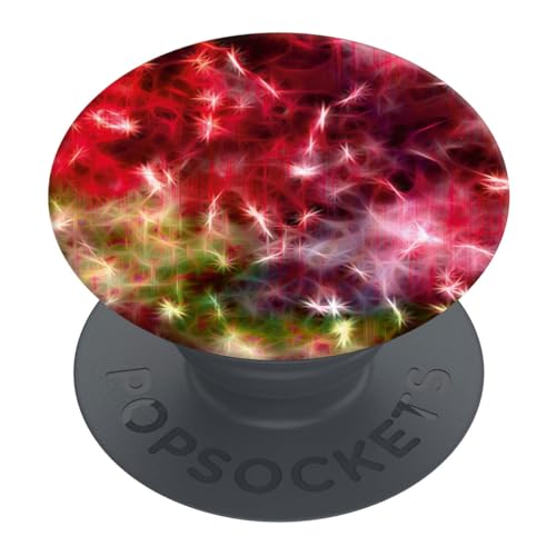 PopSockets PopGrip Fingerhalter Basic Lightshow, Ausziehbare Halterung für Smartphones und Tablets, Kompatibel mit kabelloser Aufladung, Stabilisator und Stativfunktion