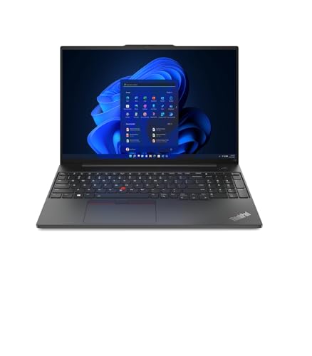 Lenovo ThinkPad E16 G1-16" 1920x1200, Ryzen 5 7530U, 8GB RAM, 256GB SSD, Win11 Pro - Hochwertiger Laptop in Schwarz