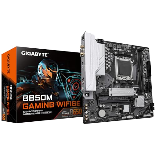 Gigabyte GA-B650M Gaming WIFI6E (AM5) Micro ATX Mainboard mit Wi-Fi 6E Unterstützung