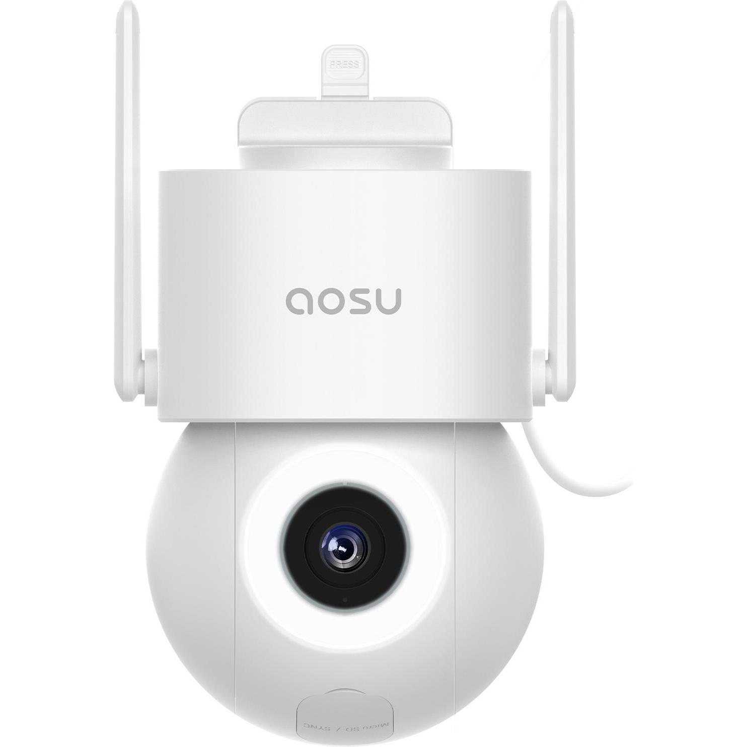 Aosu Securitycam D1 SE, Netzwerkkamera mit Full HD Auflösung, Weiss