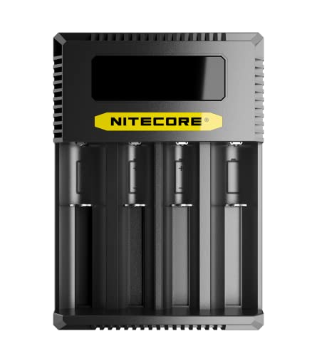 Nitecore USB-C Ladegerät CI4 - für Li-Ion, NiMH und NI-Cd Akkus - Feuerhemmender Kunststoff