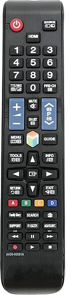 SeKi Ersatzfernbedienung für Samsung AA59-00581A, 100 % kompatibel, Plug & Play, robuste Bauweise