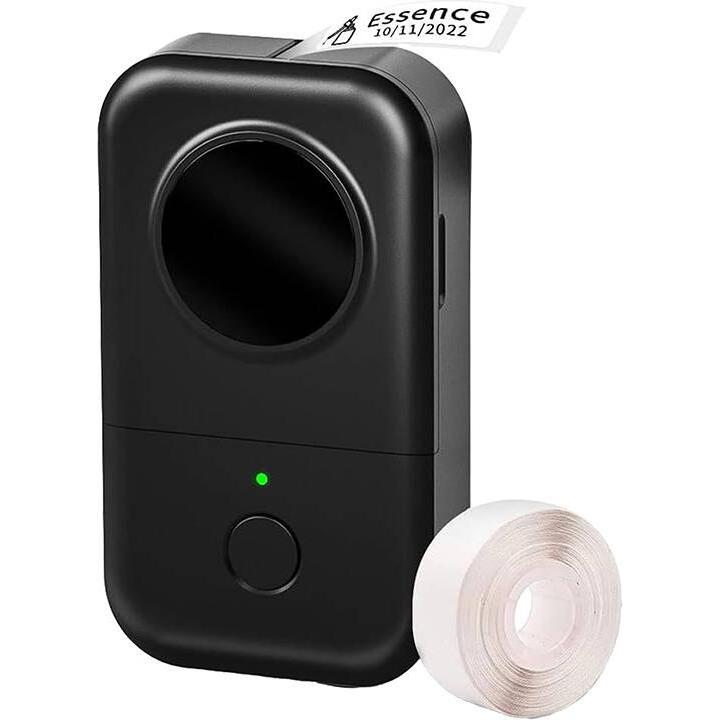 Phomemo D30, tragbarer Etikettendrucker mit 203 DPI Auflösung, Schwarz, Bluetooth Verbindung