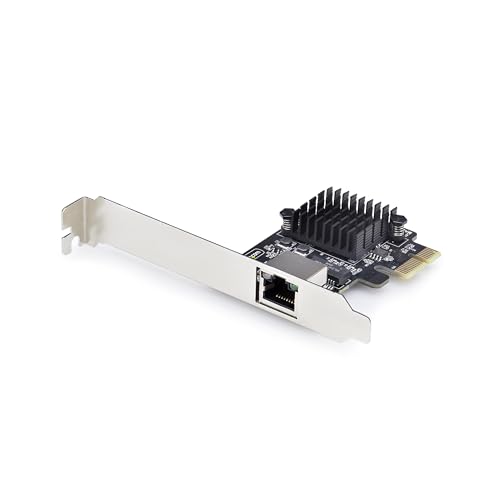 StarTech 1-Port Netzwerkkarte Taa. Nms In Ctlr (Mini PCI Express), max. 5000 Mbit/s, Schwarz